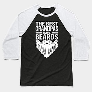 Best Grandpas Beards Tattoos Husband Mens Baseball T-Shirt